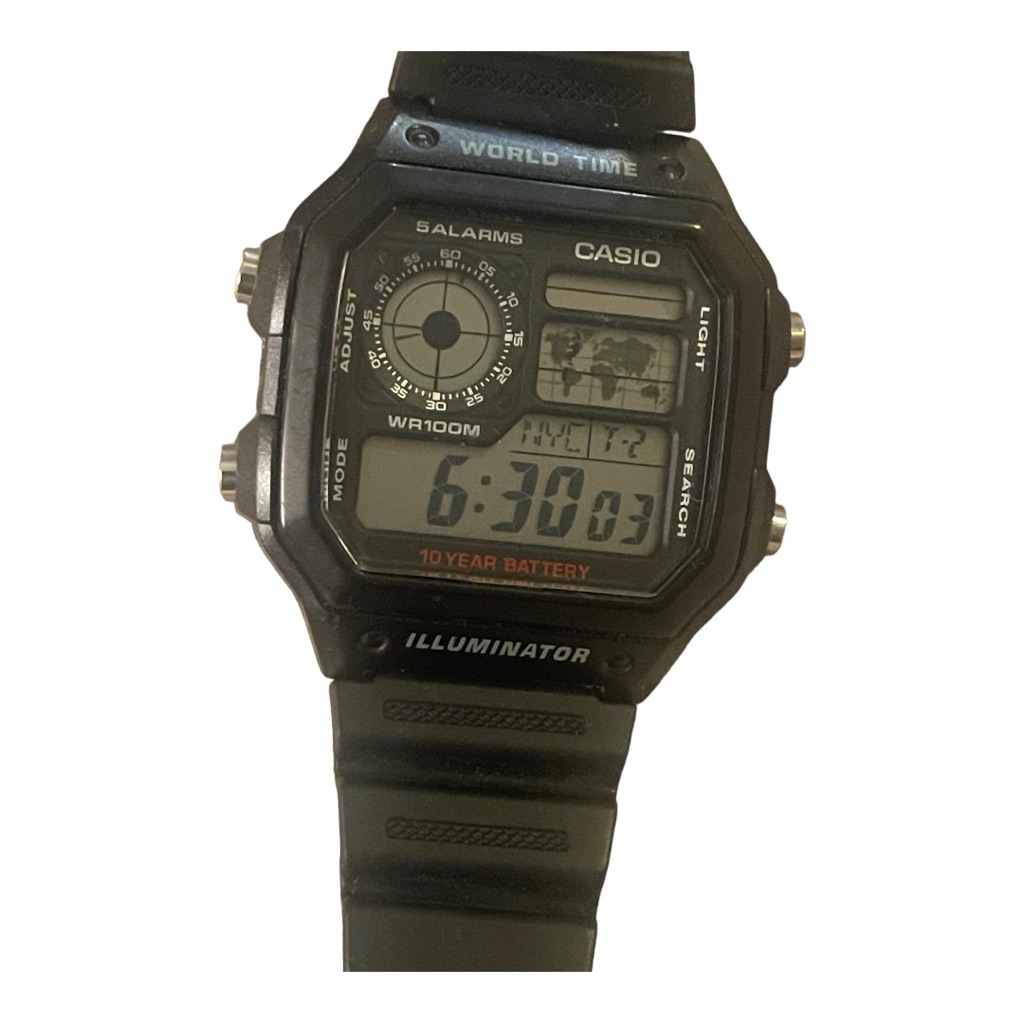 Casio Ae1200wh-1a World Timer Works!